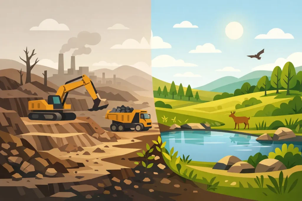 How Does Reclamation Work on Disturbed Land?
