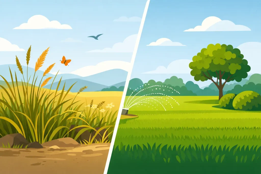 Native Grass Versus Turfgrass: What Fits Best?