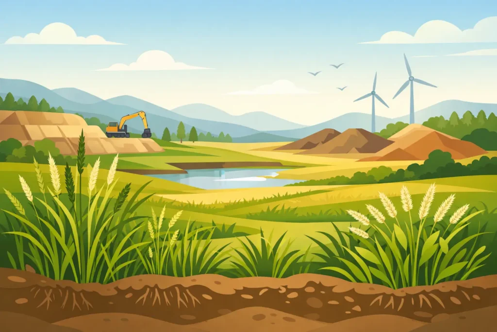 Best Grasses for Reclamation Sites