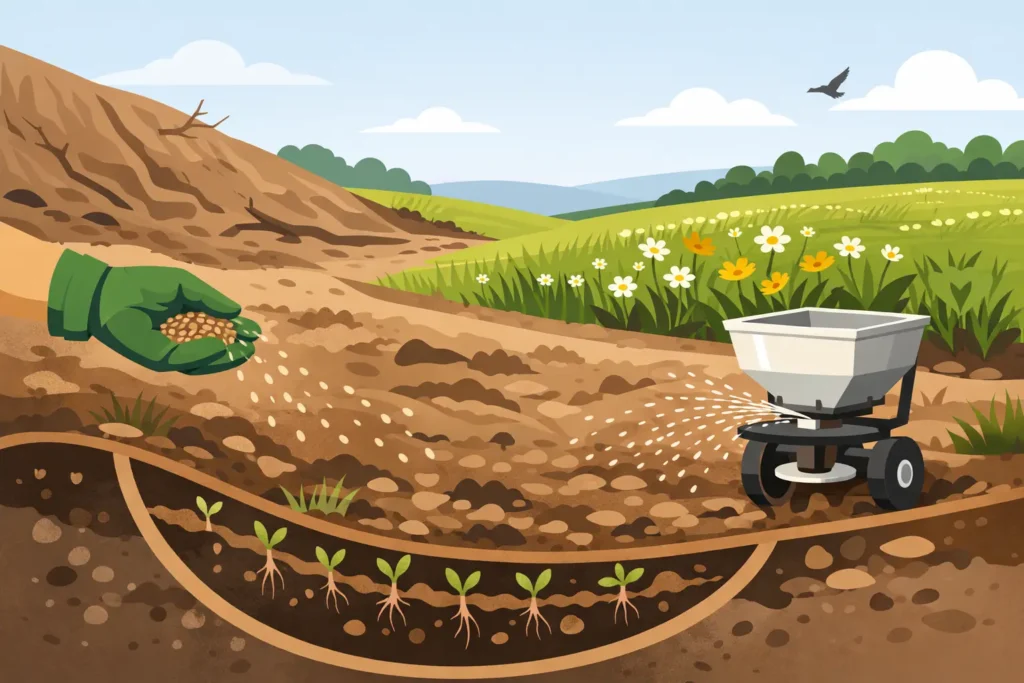 How to Seed Disturbed Soil for Lasting Cover