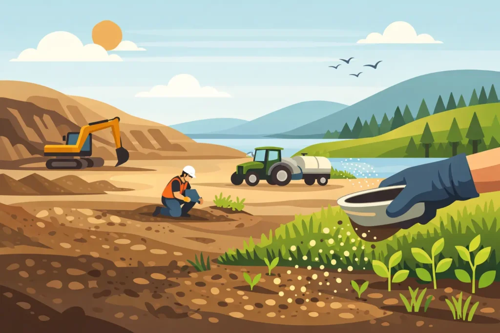 When Should Reclamation Seeding Occur on Site?