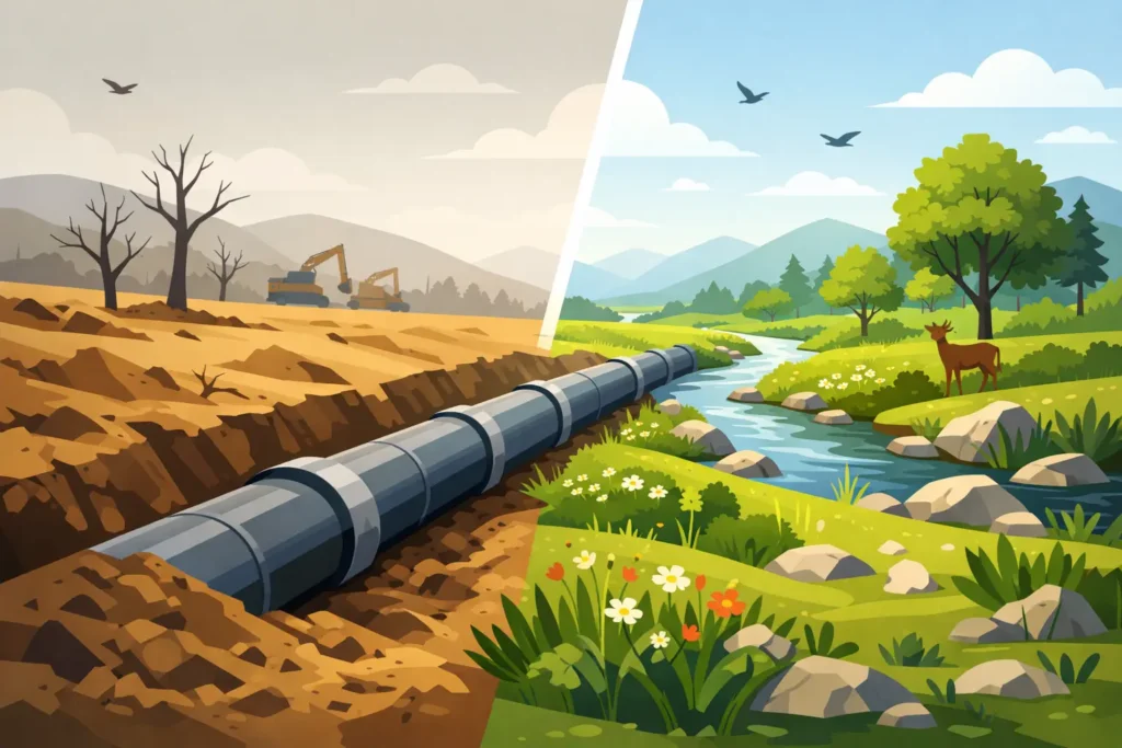 Pipeline Revegetation Project Example That Works
