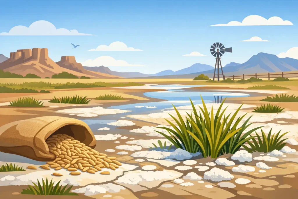 Saline Soil Grass Seed for Tough Western Sites